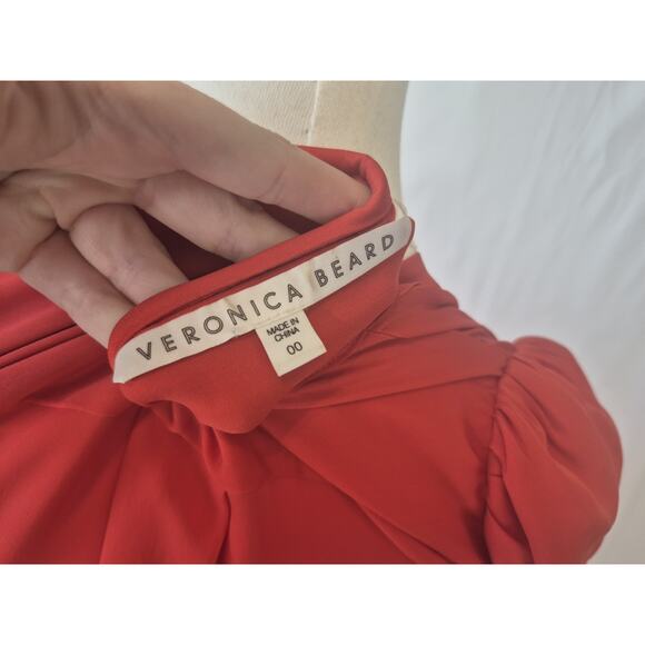 New Veronica Beard Womens *IN SALMON* 100% Silk Garland Blouse Top US 00 - Picture 7 of 7